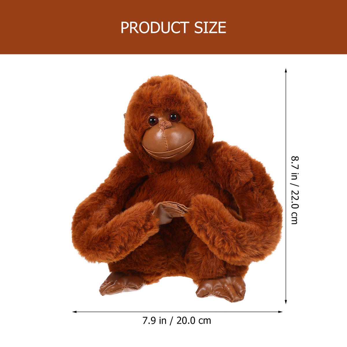 Large Plush Gorilla Stuffed Doll D478730