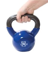 Vinyl Coated Kettlebell 25 lbs Silver K2593