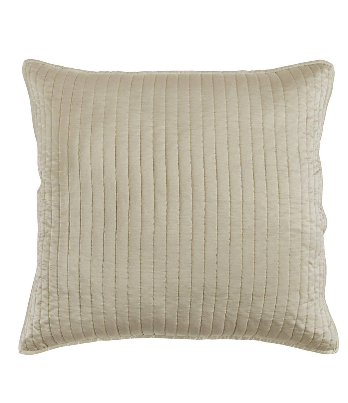 Taupe Channel Satin Euro Sham V45518