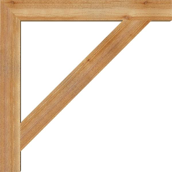 Traditional Block Rough Sawn Bracket, Western Red Cedar X4410