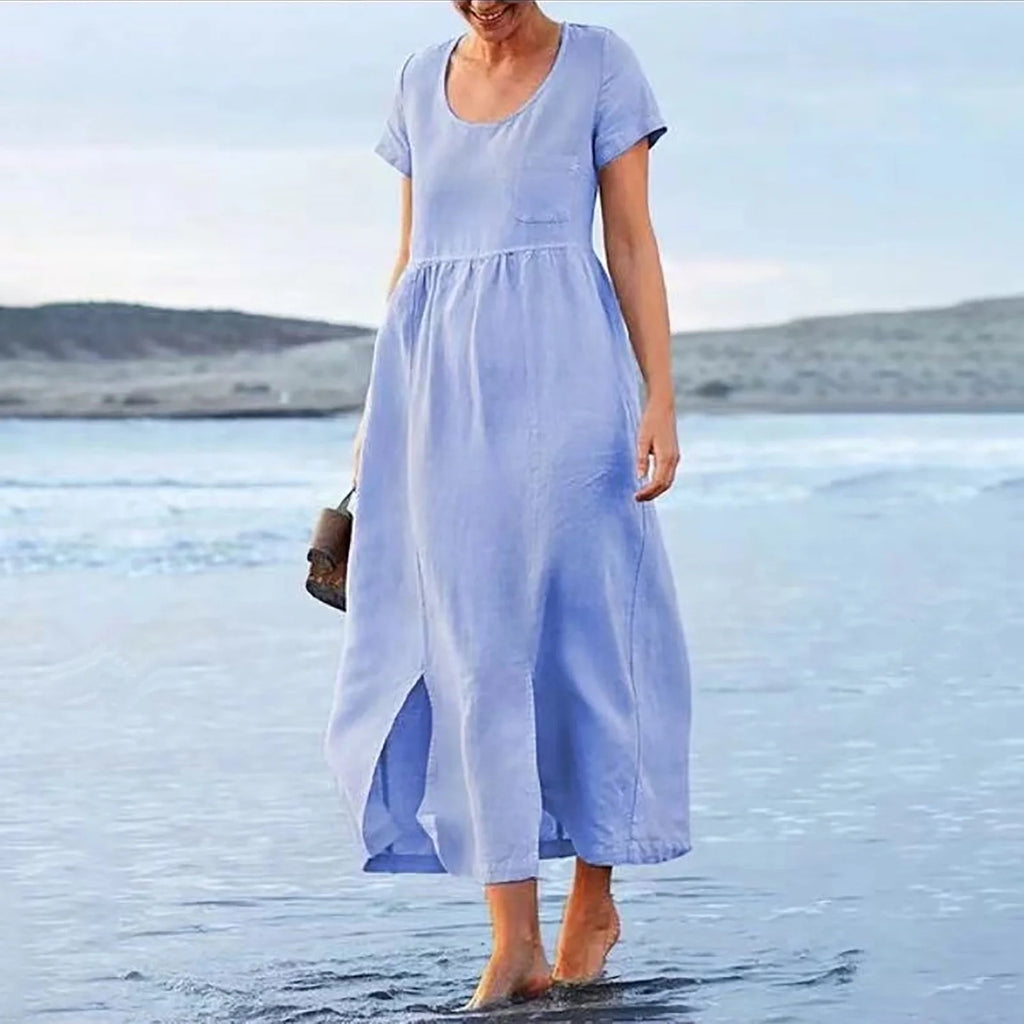 Solid Tee Dress L458932