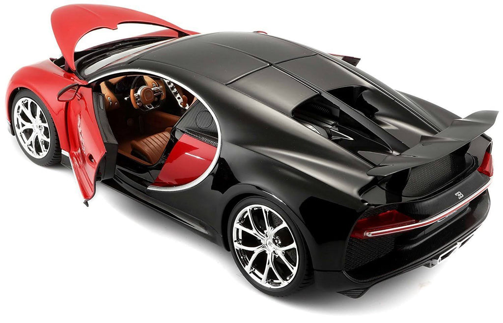 1:18 Scale Red Die-Cast Bugatti Chiron Model F13729