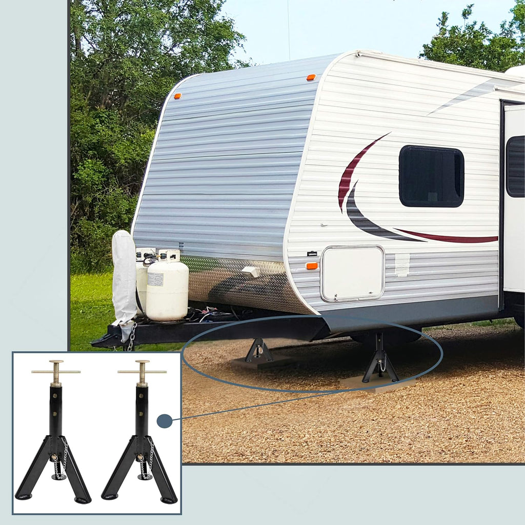 16 to 25in Telescoping Heavy Duty RV Stabilizer Jacks Set 2-Pack G906
