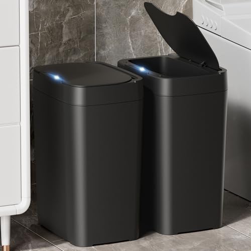 2.7 Gal Automatic Touchless Plastic Trash Can with Lid C783