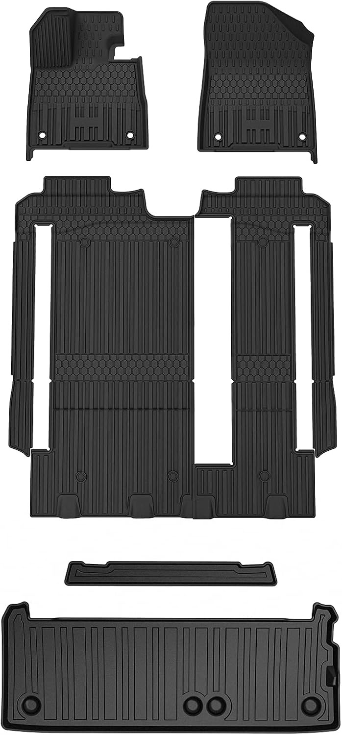 Black Pack of 2 TPE Cargo Liner for Toyota Sienna W511