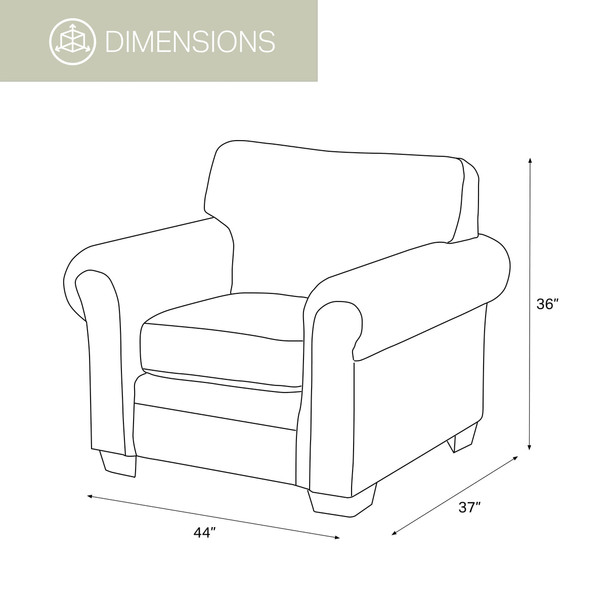 Deer Valley Arm Chair with Matching Ottoman J696