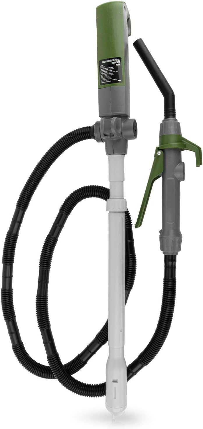 Multi-Purpose Battery Powered Fuel Liquid Transfer Pump, 10ft Hose, 9 liters per min, Pack of 2 J55131