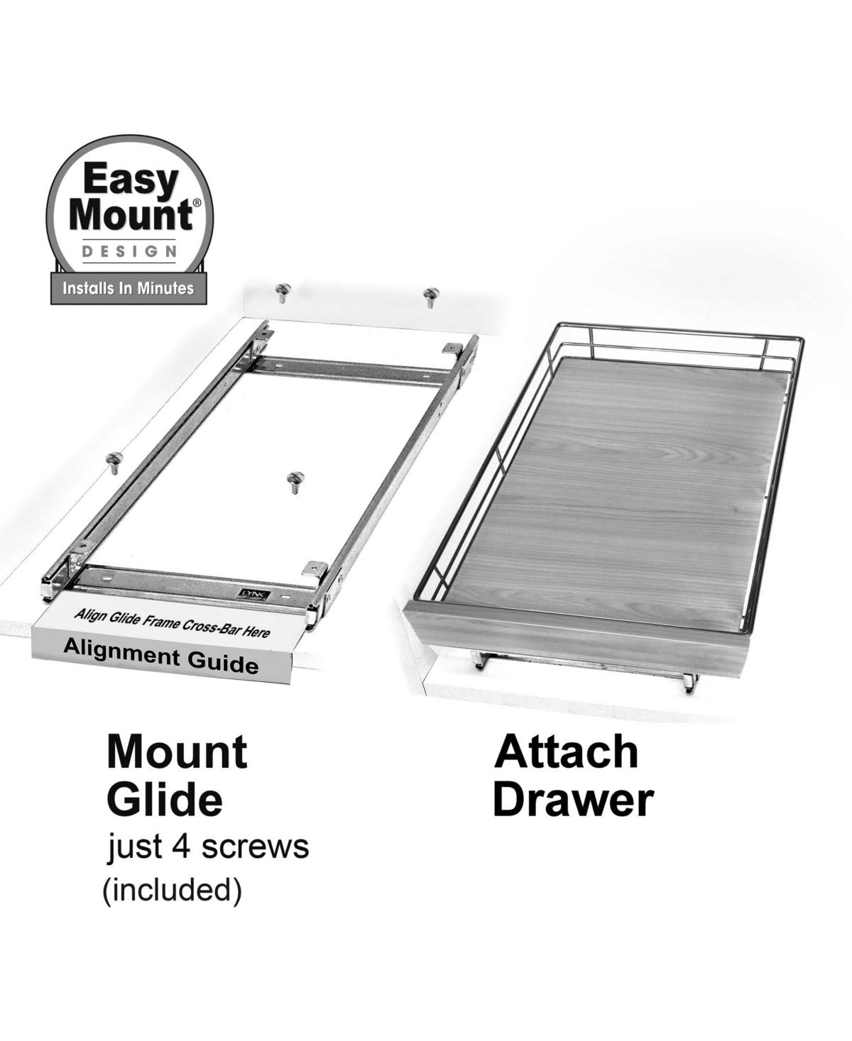 17x22 W x 21x22 D Chrome Wood Cabinet Organizer X248043