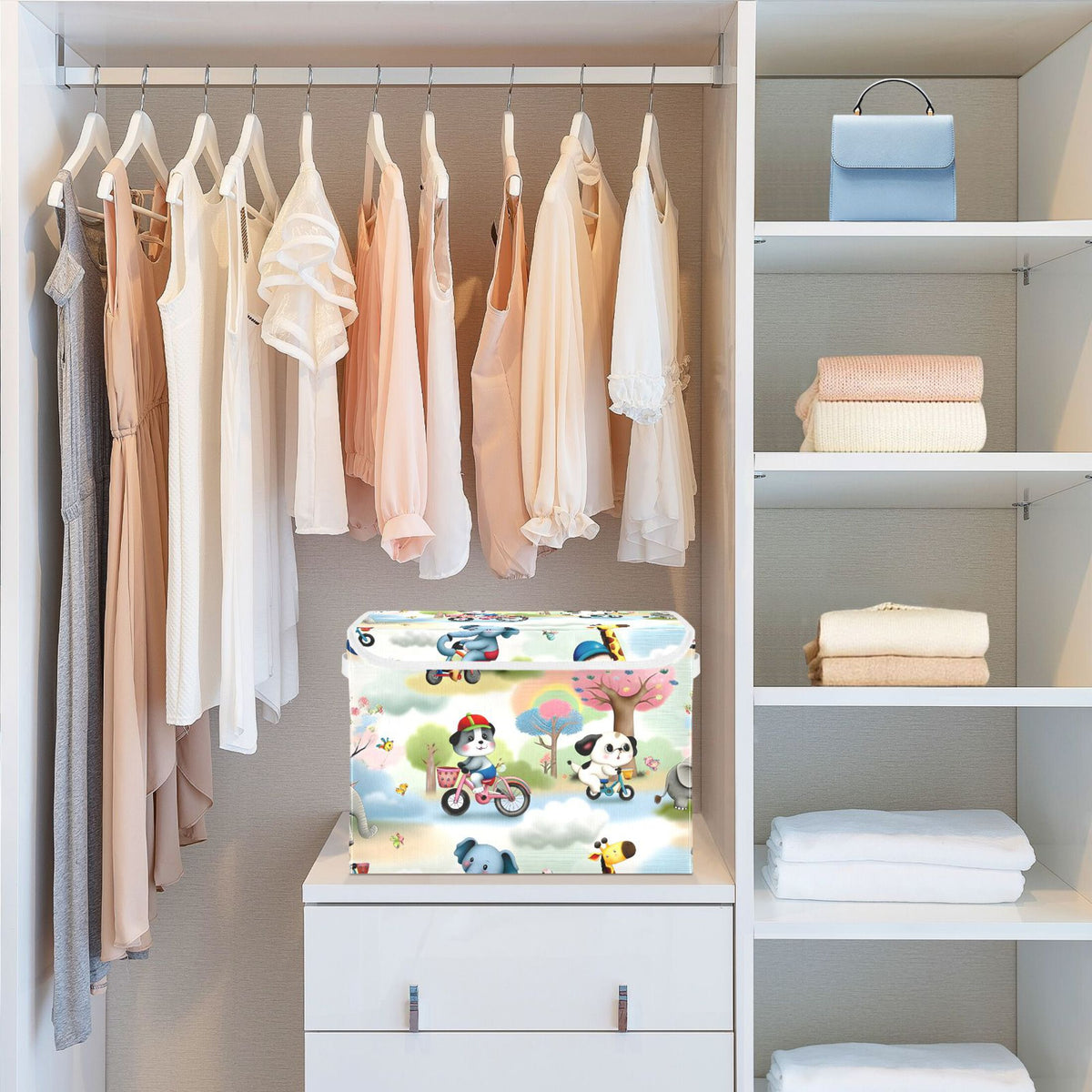 Foldable Storage Baskets with Lids W222