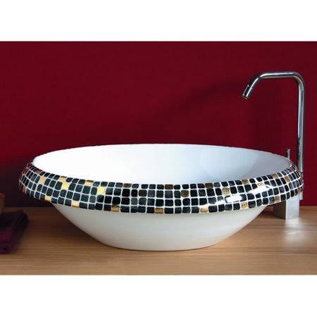 Ceramic Circular Vessel Bathroom Sink D93639