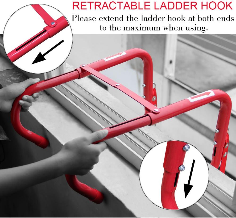 13 Feet Retractable Fire Escape Ladder X83799
