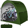 Semicircle Green Waterproof Bike Storage Cover J810662