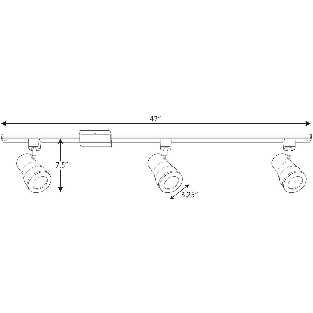AC LED Track Large Kit, Satin White L283