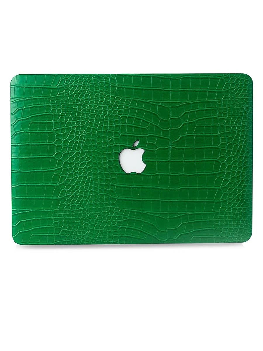 Emerald Faux Crocodile MacBook Case C58498