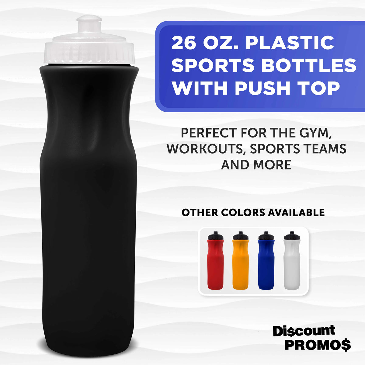26 oz Plastic Water Bottles Set of 10 H956454