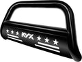 Black 3" Brush Grille Guard Front Bumper with Removable Skid Plate C91773