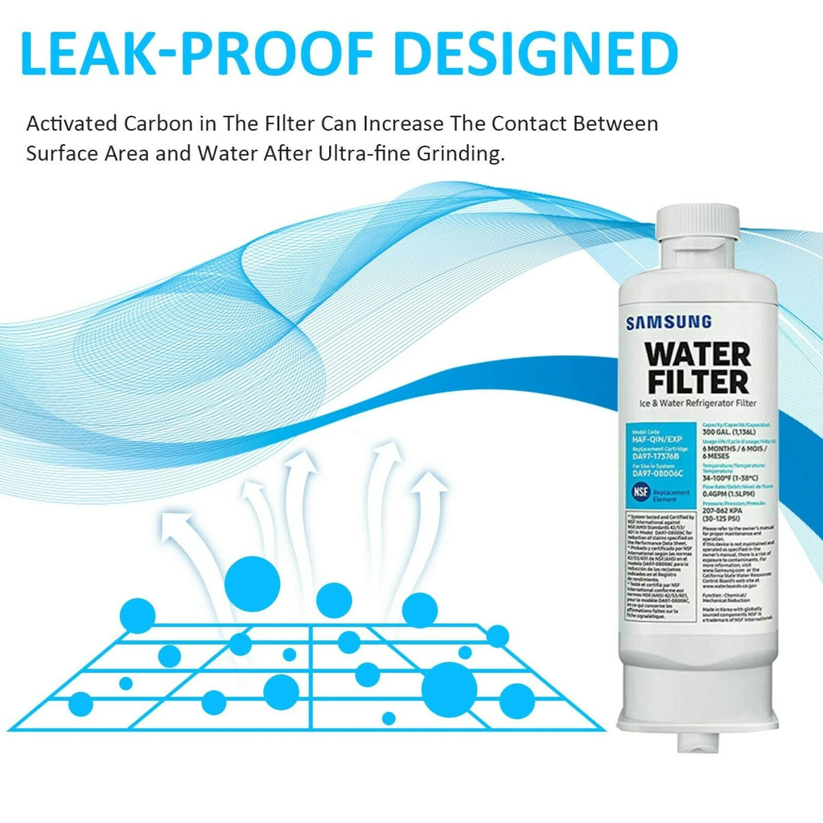 Refrigerator Water Filter Replacement Pack of 2 C39874