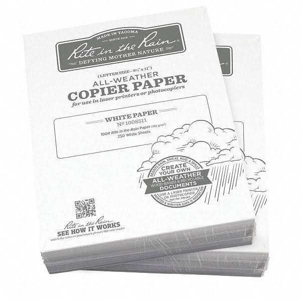 All-Weather 8-1/2 in. x 11 in. 100 lbs. Printer Paper, White (500-Sheet Pack) N344