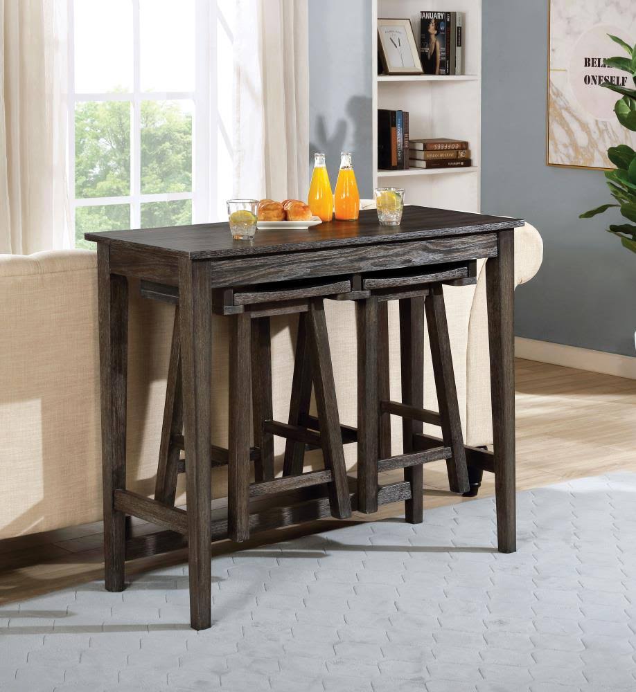 Gray 3 Piece Bar Table Set Z949498