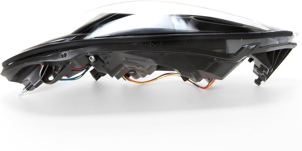 Black Halogen Headlights with Amber Clear Lens G579
