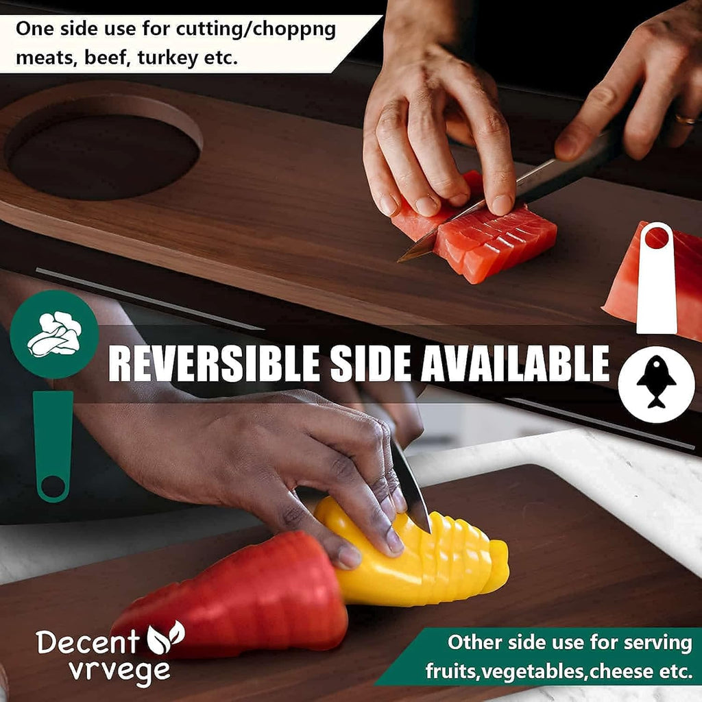 Carbonized Beech Wood Cutting Board 24.5X8.85 U2623