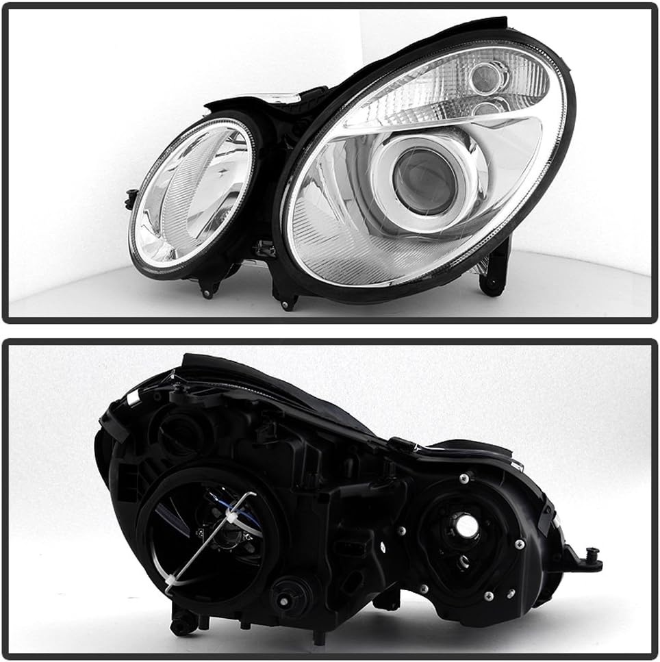 2003-2006 Mercedes Benz W211 E-Class Headlights Headlamps Pair Y33378
