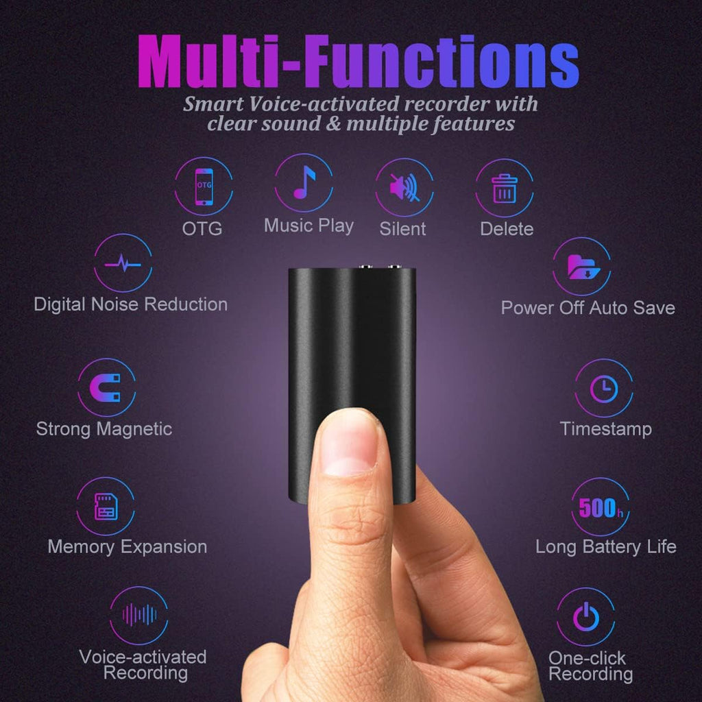 64+16GB Voice Activated Recorder, Pack of 2 J6620