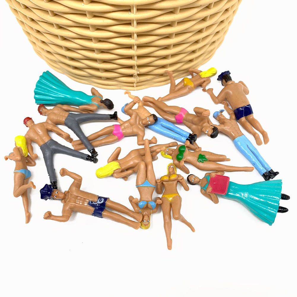 8Pcs Mini Simulated People Dollhouse Pendant Decor R852617