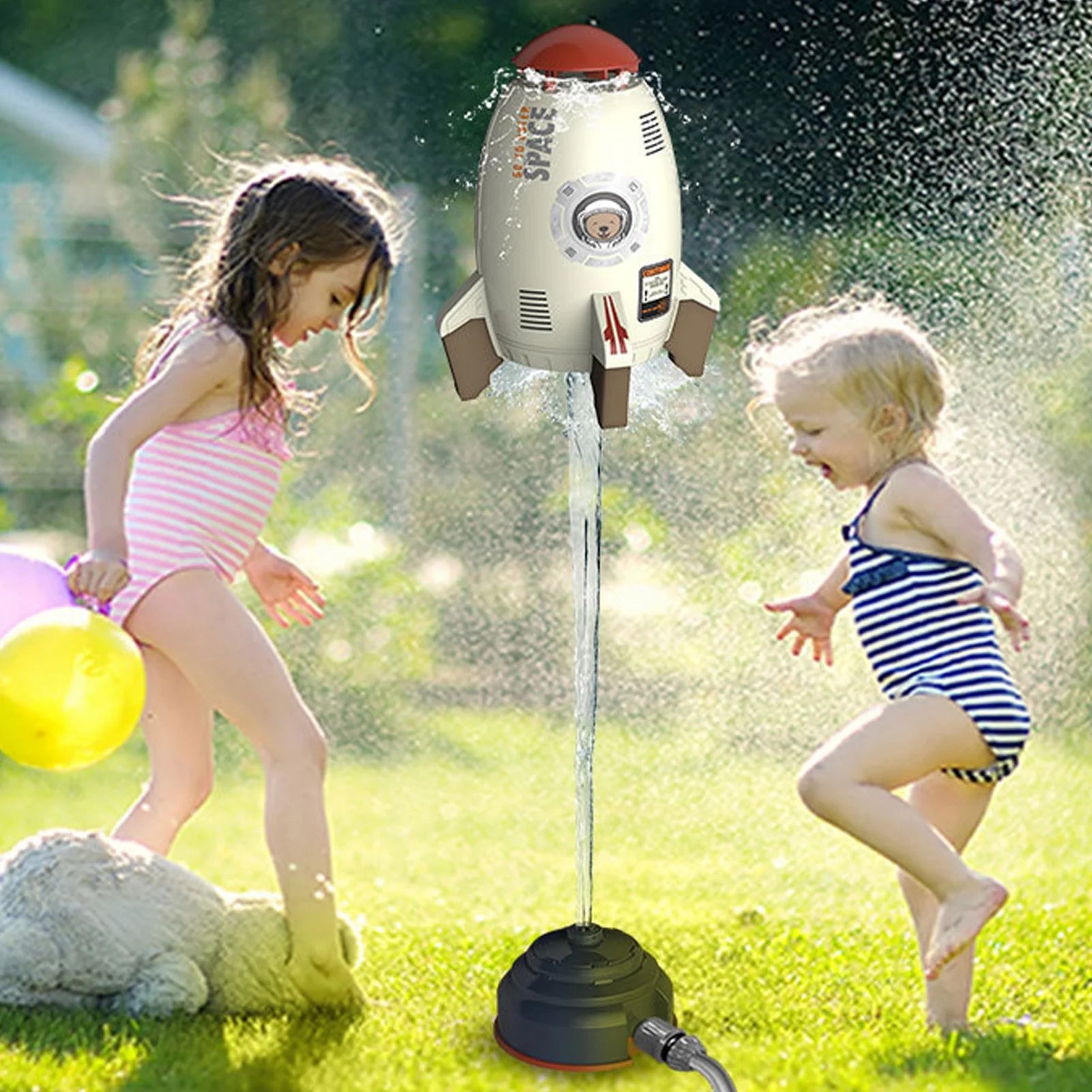 Rocket Launcher Water Pressure Sprinkler Toy for Kids R2898