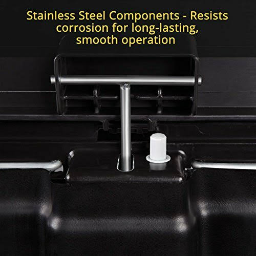 Blk 8 gal Stainless Steel Step-On Container C189