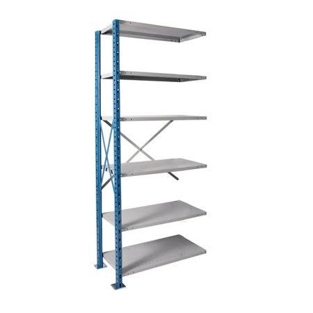 Blue 7 Shelf Shelving Unit Add-On, 36 inch W x 24 inch D x 87 inch H C8097