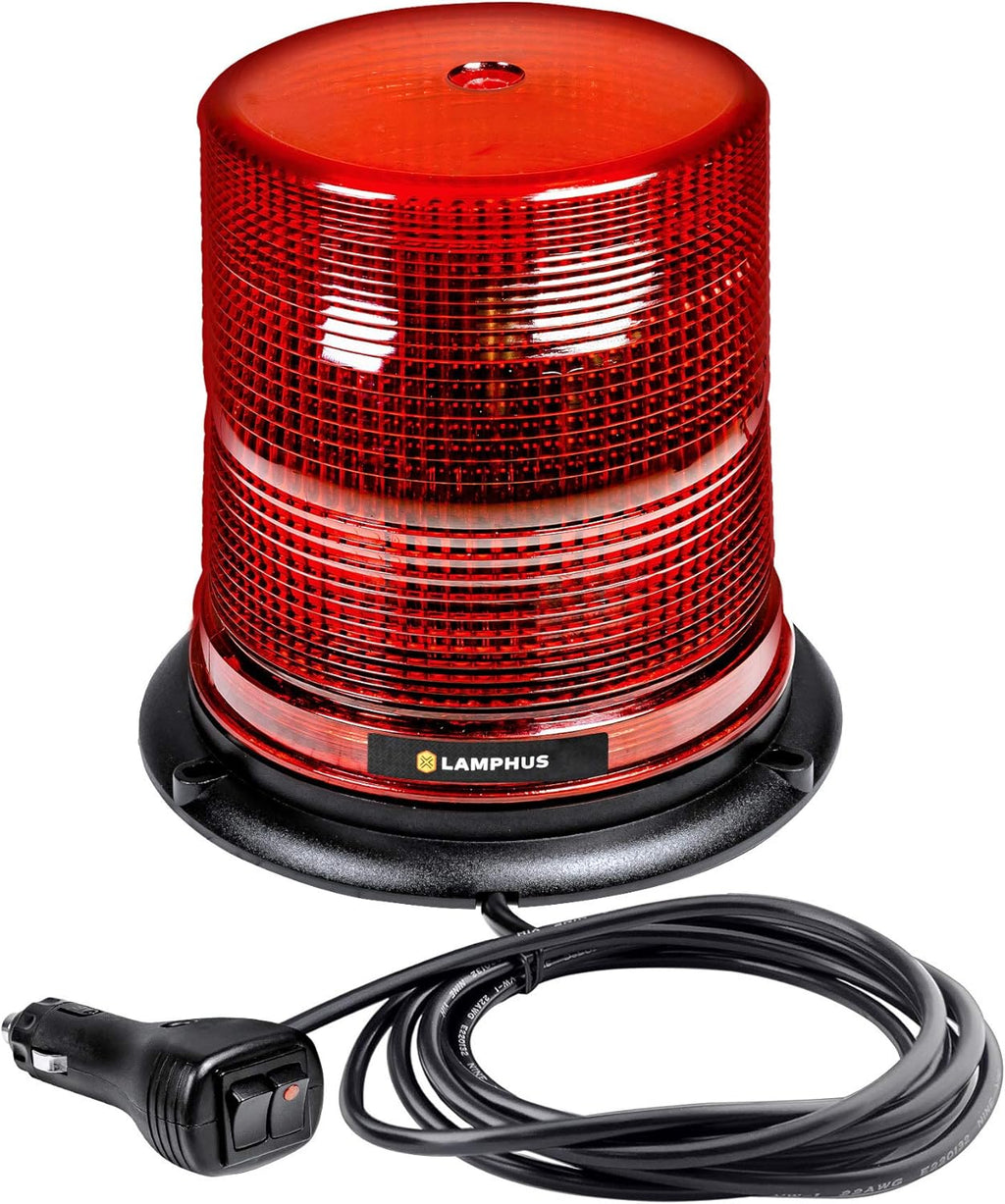 5" 12W Amber LED Flashing Beacon Light, SAE Class 1, Pack of 2 V934274