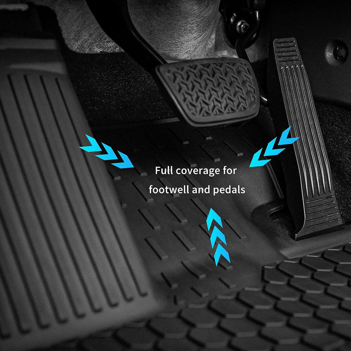 Black Pack of 2 TPE Cargo Liner for Toyota Sienna W511