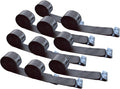 4 Pack Yellow Heavy Duty Tie-Down Winch Strap with Flat Hooks G681186