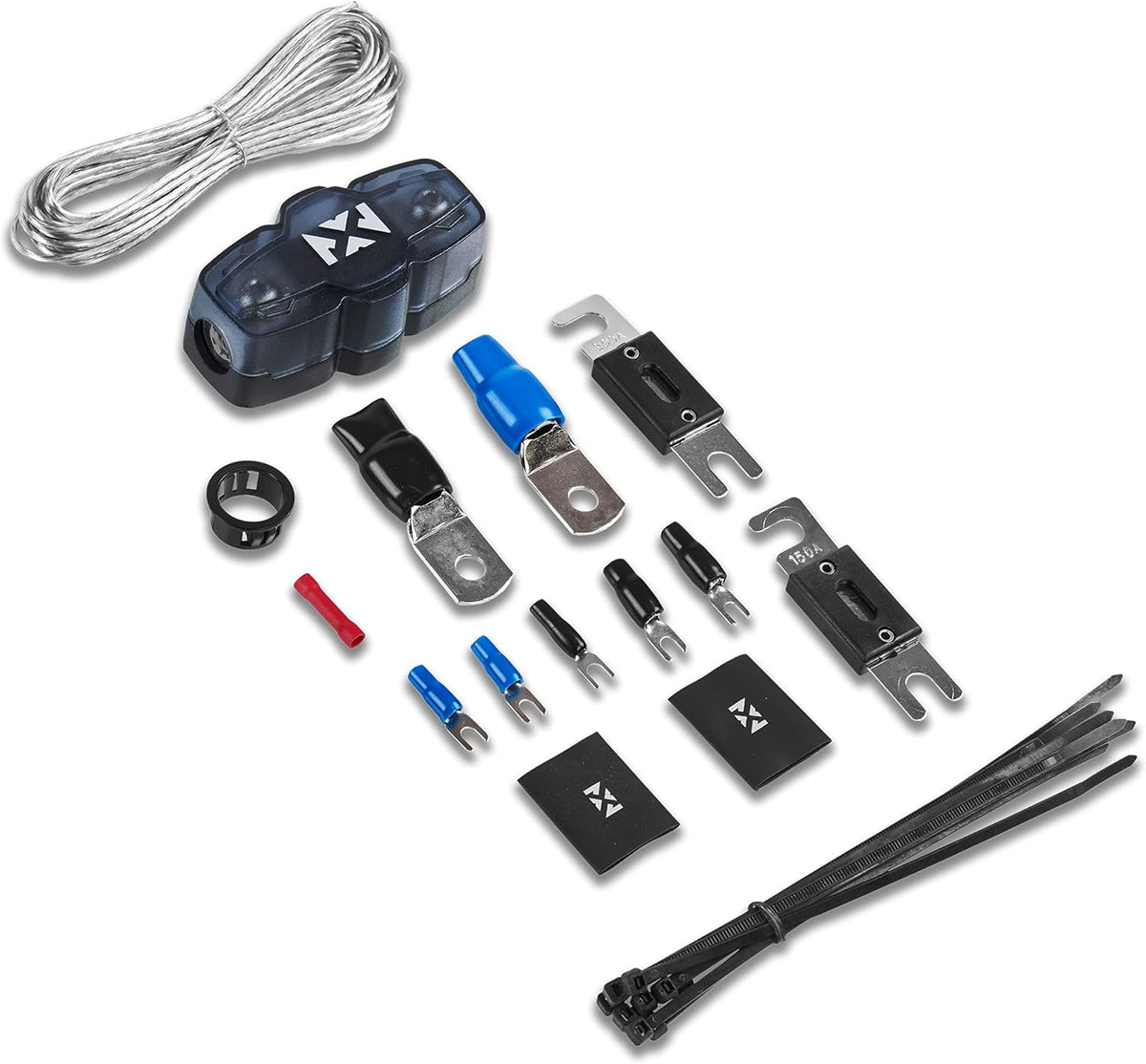 1/0 Gauge OFC Oxygen Free Copper 2-Channel Amplifier Wiring Kit R3407