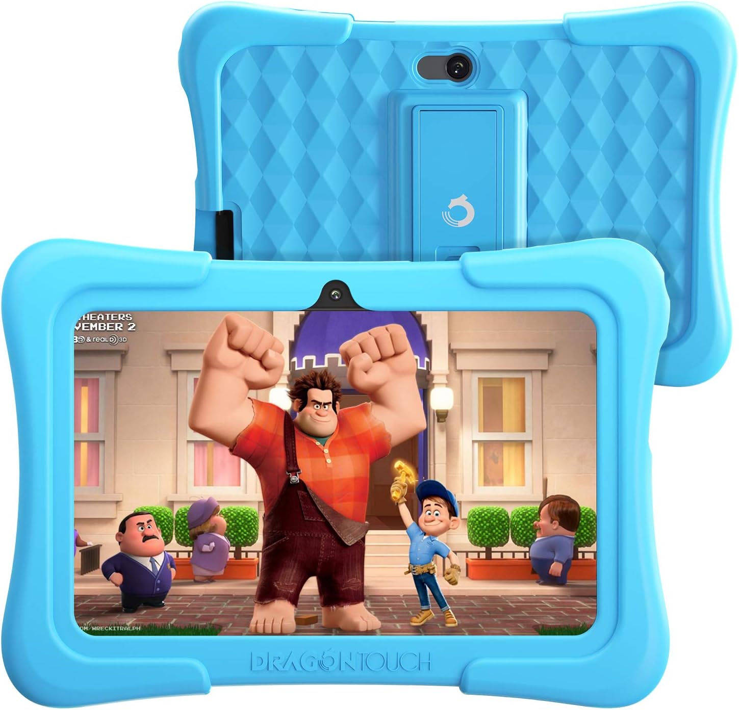 2GB RAM 16GB ROM 7 inch Android 9.0 Kids Tablets with Kid-Proof Case (Pink) Pack of 2 L99066