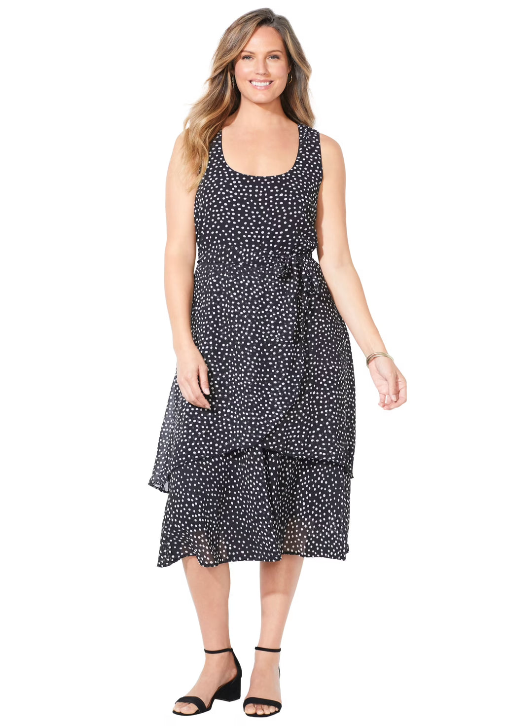 Georgette Flyaway Midi Dress X7217