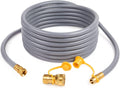 3/8-Inch Natural Gas Hose with Quick Connect Fittings, 24 Feet, Pack of 2 Z77064