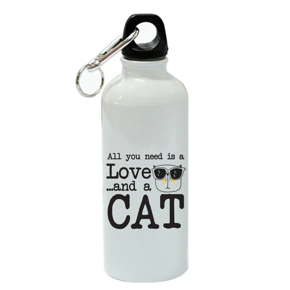 White Aluminum Sports 20 oz Water Bottle P52994