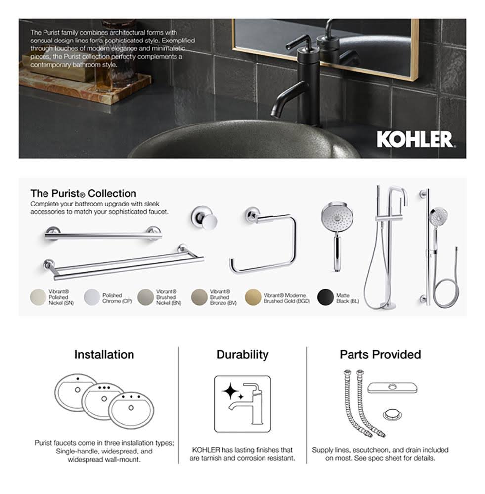 Brushed Nickel Single Hole Bathroom Faucet S9139