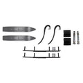 Gray 7 1/4 inch Snowmobile Skis with 6 inch Round Bars Kit G846221
