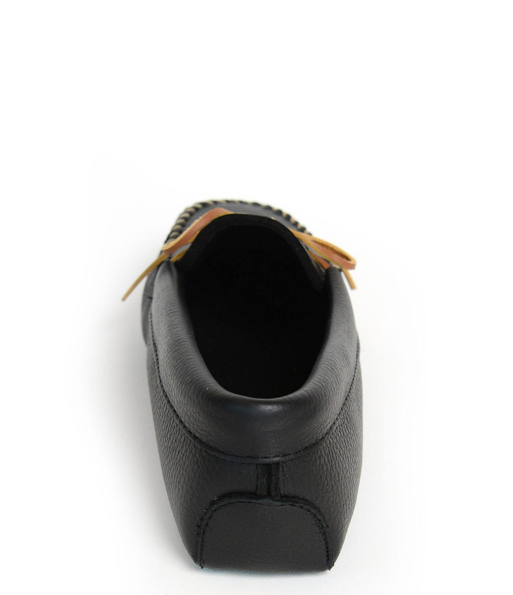Black Double Deerskin Softsole Men&s Shoes L1830