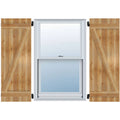Rough Sawn Western Red Cedar Board-n-Batten Shutters with Z-Bar Z982696