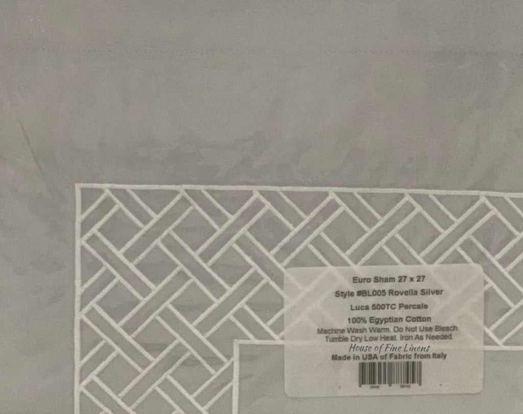 500 TC Egyptian Cotton Percale Euro Sham P903253