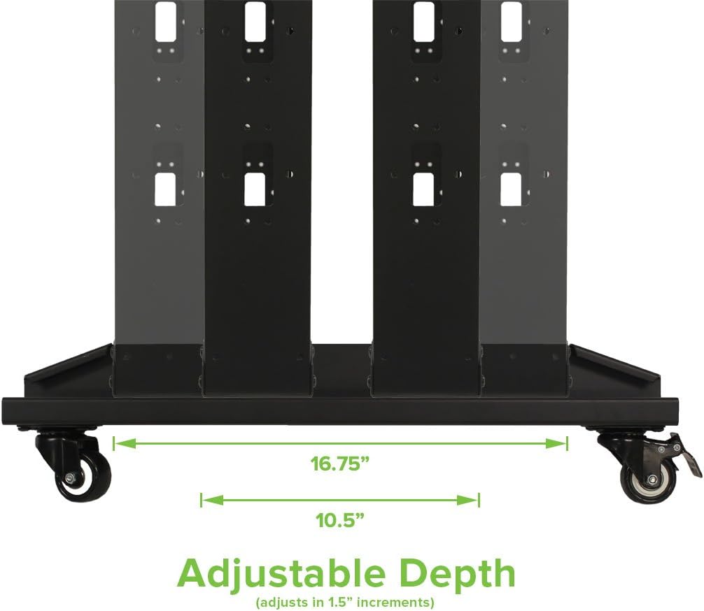 4ft Open Frame 19 Inch 22U 4-Post Server Rack with Casters V184
