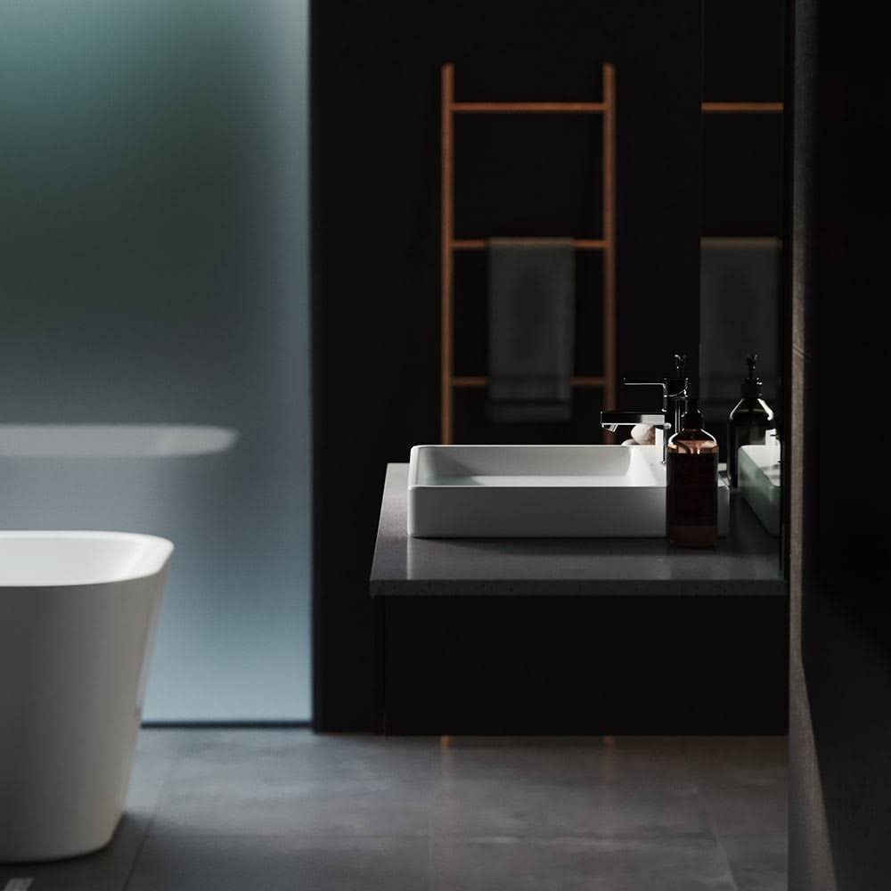 Rectangular Vessel Sink (White) I753