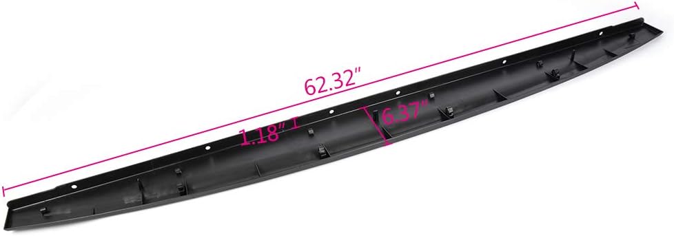 Tailgate Protector Spoiler Top Cap Molding Cover Pack of 2 I2286