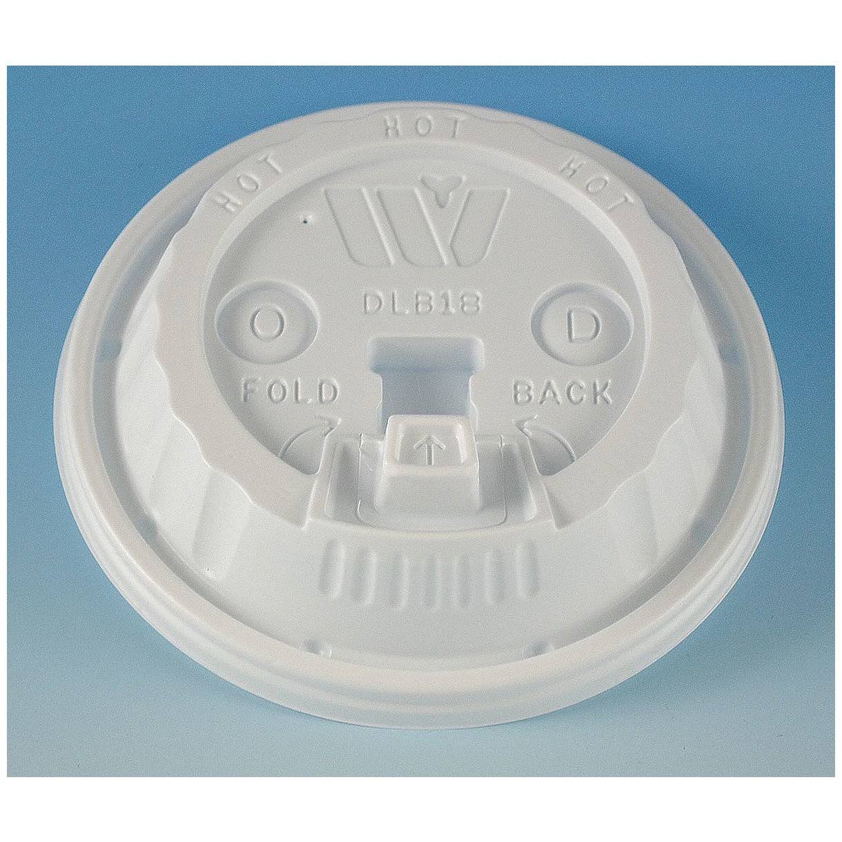 White Plastic Lids for Foam Cups, 1000/CTN Z53809