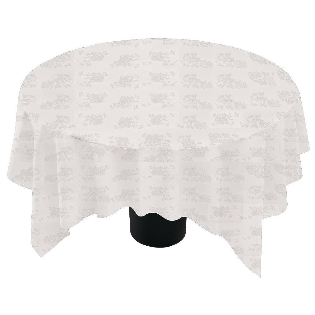 82x22 Linen-Like Silver Table Cover - 24/Case F318168