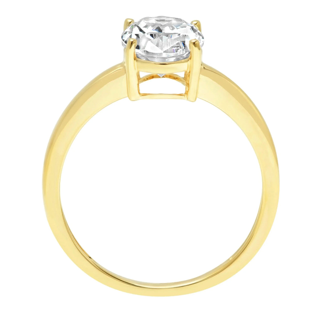 18K Yellow Gold Solitaire Engagement Ring E96610